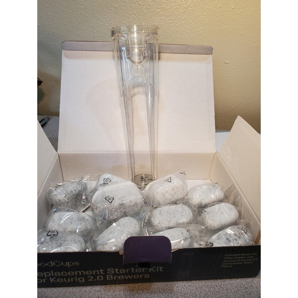 GoodCups Replacement Starter Kit for Keurig 2.0 12 Water Filters & Holder